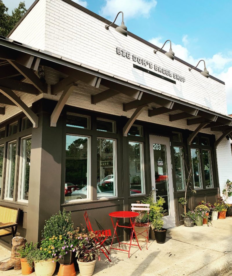 Exterior of Big Dom’s Bagel Shop in Cary, North Carolina.