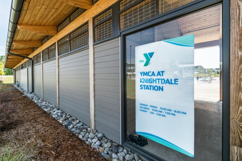YMCA at Knightdale Station building exterior in Knightdale North Carolina