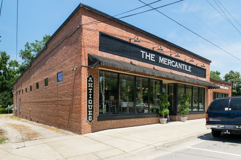 The Mercantile antique shop exterior in Knightdale North Carolina