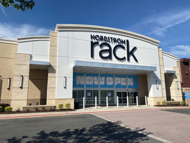 Exterior of Nordstrom Rack store at Park West Village in Morrisville, North Carolina