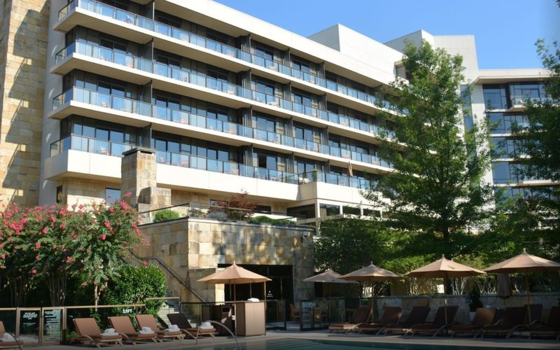 The Umstead Hotel and Spa exterior building in Raleigh, North Carolina.